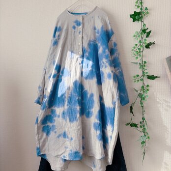 1点もの！ダブルガーゼヘンリーネックワンピース