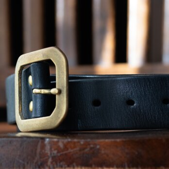 yoki  フリーサイズレザーベルト　ブルーブラック　2251125