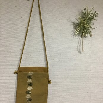 正絹紬帯地ポシェット