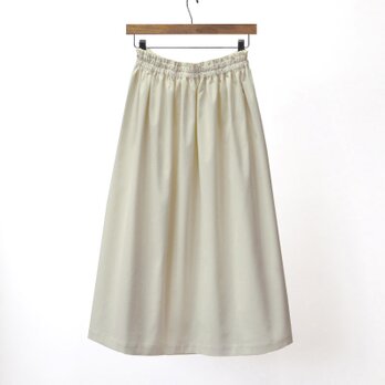 【即納】コーデュロイ ギャザースカート（アイボリー）総丈75cm 白 ホワイト
