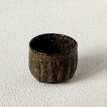 松灰釉 鎬ぐい呑み k-et-1