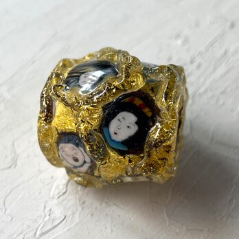 とんぼ玉「七福神」