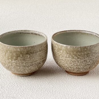 穴窯焼締のカップ(2個セット)  s-ys-8