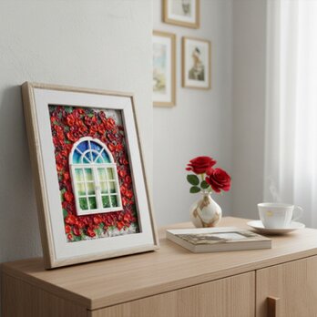 油絵 油彩画 原画「窓の先」絵画 アート インテリア 壁掛け