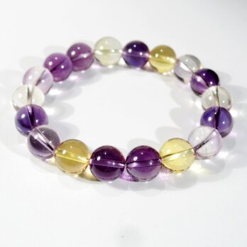 アメトリンのブレスレット（内周：15cm、美しい透明感と光沢）