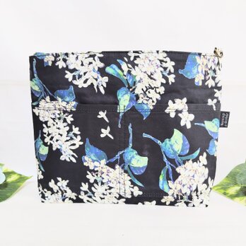 リバティライラックの2Wayバッグインバッグ(ブラック）