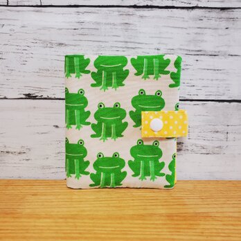 ポケットいっぱいポーチ(ティッシュ入れ付き) カエル