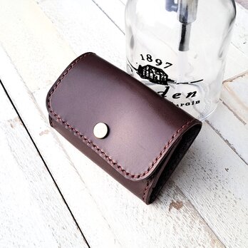 【名入れ無料】本革コインケース 　チョコ