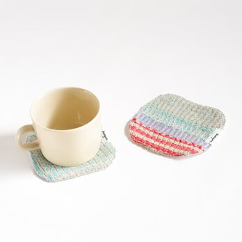 vintage kanthaquilt coster 2pieces -D- / ヴィンテージカンタキルト コースター