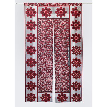 カンガの暖簾（のれん）ペイズリー 模様替え おしゃれ ドア キッチン 綿 室内 野外 アフリカ布