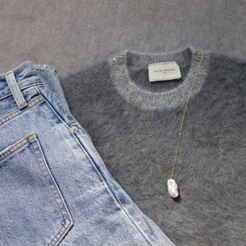 オイスターバロックパール　ペンダントネックレス