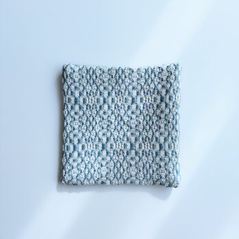 手織りコースター〈light blue〉