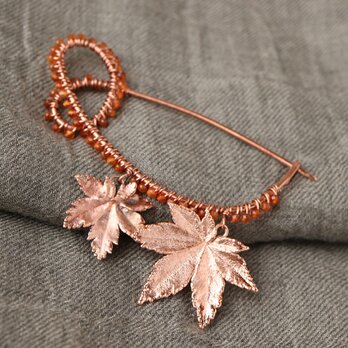 ボタニカルブローチ [もみじ]