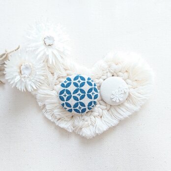 ★くるみボタンブローチ★