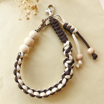 パラコード スマホストラップ ハンドストラップ バッグチャーム ハンドメイド