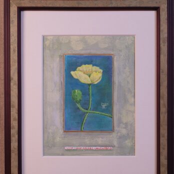 アクリル「黄色のポピー」