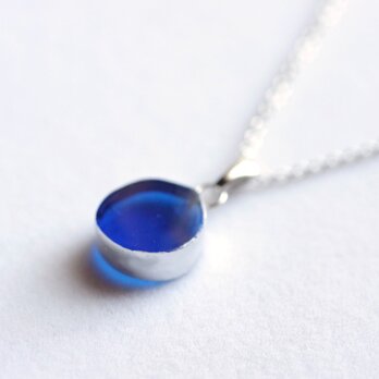 レジンアート　銀彩風のペンダント〈凍てついた夜空〉