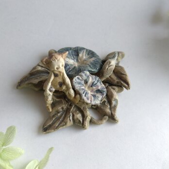 朝顔　ちびっこ　【花といっしょ】