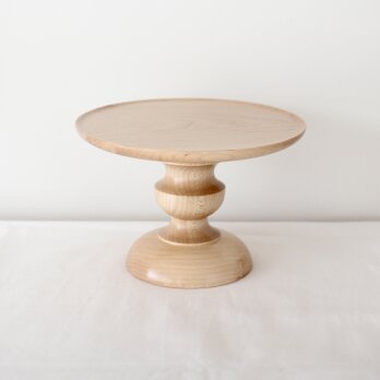 木のコンポート皿　Maple