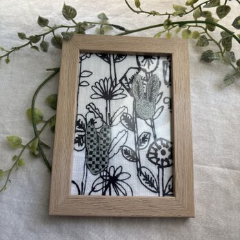 ハンドメイド★ ミナペルホネンファブリックナチュラルウッドフレーム