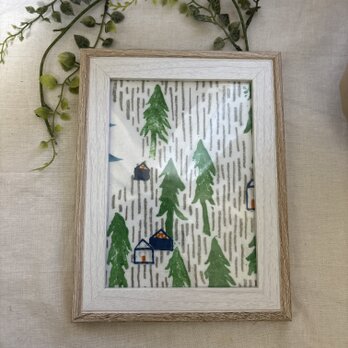 ハンドメイド★ ミナペルホネンファブリックナチュラルミナペルホネンフレームoneday