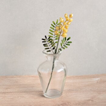 ミモザ［小］｜艶と陰影で植物を表した造花（ディップフラワー）