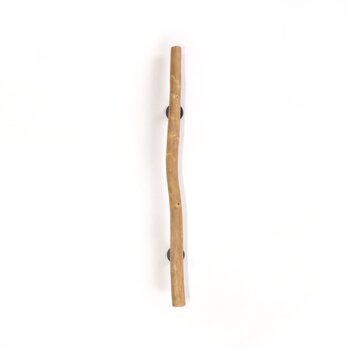 【温泉流木】色彩落ち着く柿渋塗り細身流木のドアハンドル・手すり 木製 自然木 流木インテリア