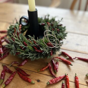 節分の飾りに♩  ~唐辛子とヒイラギ
