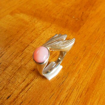 ピンクオパール　リング