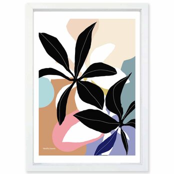 元気なリーフ　植物　送料無料 　あらゆるお部屋のポスター　イラスト　ポスター　アートポスター　アート/sei検索新着順　3958