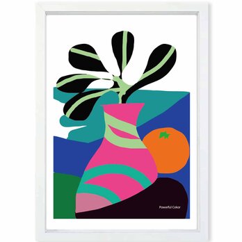 パワフルカラー　花　送料無料 　あらゆるお部屋のポスター　イラスト　ポスター　アートポスター　アート/sei検索新着順　3959