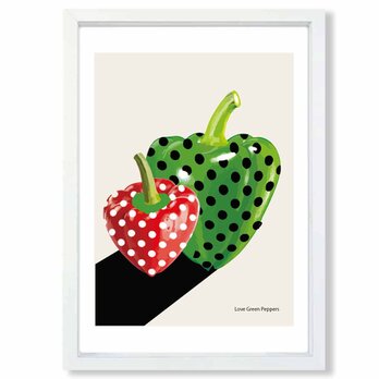 ラブピーマン　野菜　送料無料 　あらゆるお部屋のポスター　イラスト　ポスター　アートポスター　アート/sei検索新着順　3960
