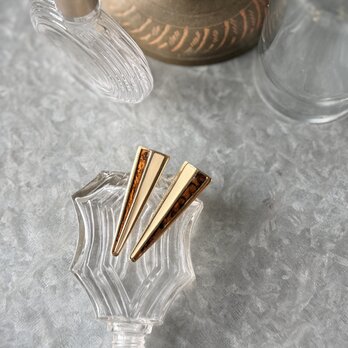 PM62-【 Monet 】モネ・ヴィンテージピアス 1980's Ivory Tortoiseshell Two-Tone