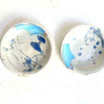 水色ピンク36,37　豆皿