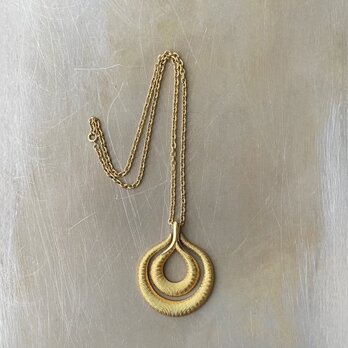 Vintage 50s USA TRIFARI double tear drop necklace