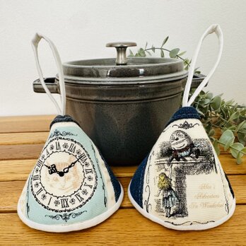 三角鍋つかみstaub　ストウブ　ホーロー　鍋つかみ　ミトン