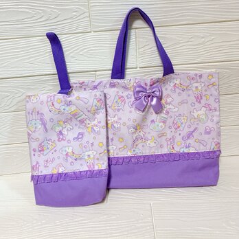 入園入学2点セット　レッスンバック　シューズバック　ユニコーン