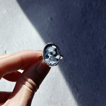 気品あるカメオのゆびわ　#1