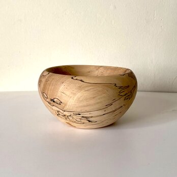 ボウル　トチ　スポルテッド材　Φ14.5cm　