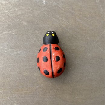 Vintage USA retro ladybug brooch
