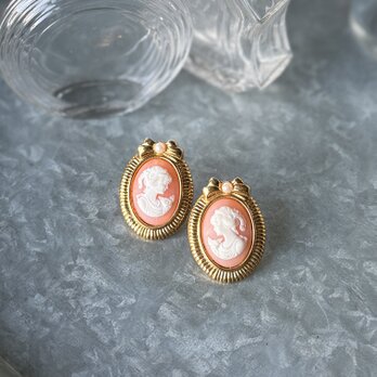 PA465-【 AVON 】エイボン・ヴィンテージピアス 1980's "Romantic Portraits"