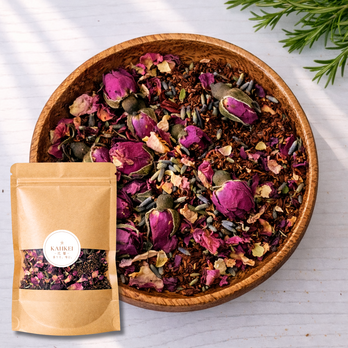 薔薇、ぬくもり｜薔薇×金木犀×ルイボスの花茶｜カフェインフリー｜温もりの余韻｜茶葉カスタム対応｜KAHKEI 花馨