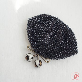 ばあば ⁛ つぶつぶガラスビーズのがま口（skipLeo・2210）