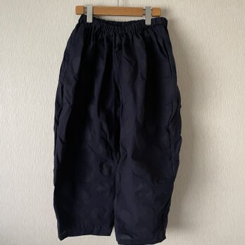 ゆったりボコボコ水玉　ボールパンツ紺Ｆ