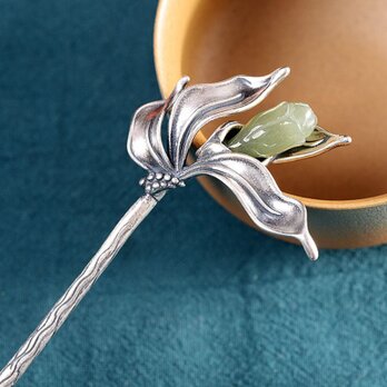 木蓮の花のかんざし - 春の風が優しく吹き抜けるような感覚　K209