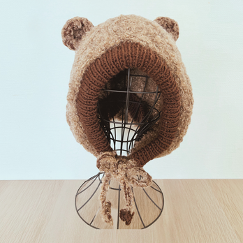 【1点もの】フワッフワのクマさんバラクラバ