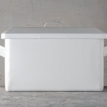 野田琺瑯 角型キャニスター 蓋付 伊勢丹限定 日本製 2015年