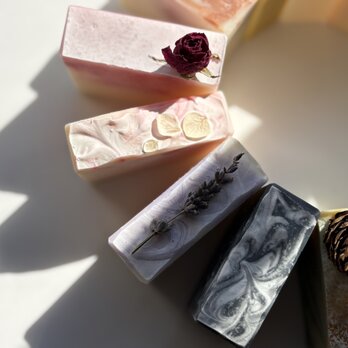 お試し石鹸6点セット　Randam 6Soap Set 　お徳用　手作り石鹸 フランス　アンティーク　ハンドメイド石鹸　