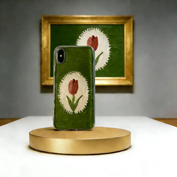 デコデン デコ電 手描き油絵スマホケース｜・立体質感・iPhone galaxy 全機種対応