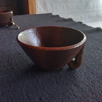 拭き漆のカップ